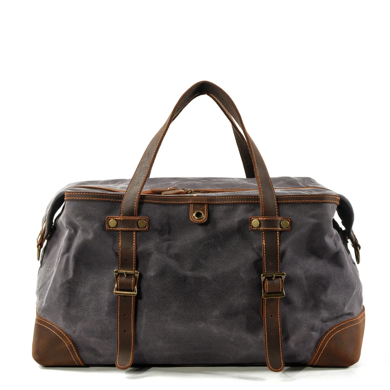 Lomani Waxed Canvas Duffle Bag