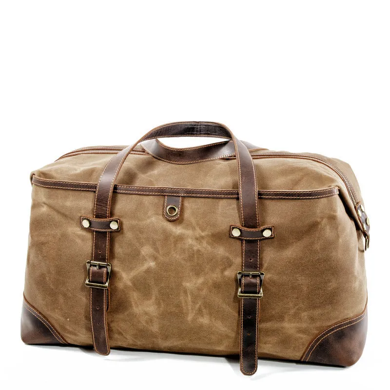 Lomani Waxed Canvas Duffle Bag