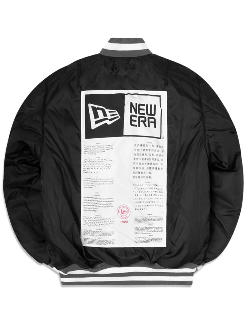 NEW ENGLAND PATRIOTS X ALPHA X NEW ERA MA-1 BOMBER JACKET