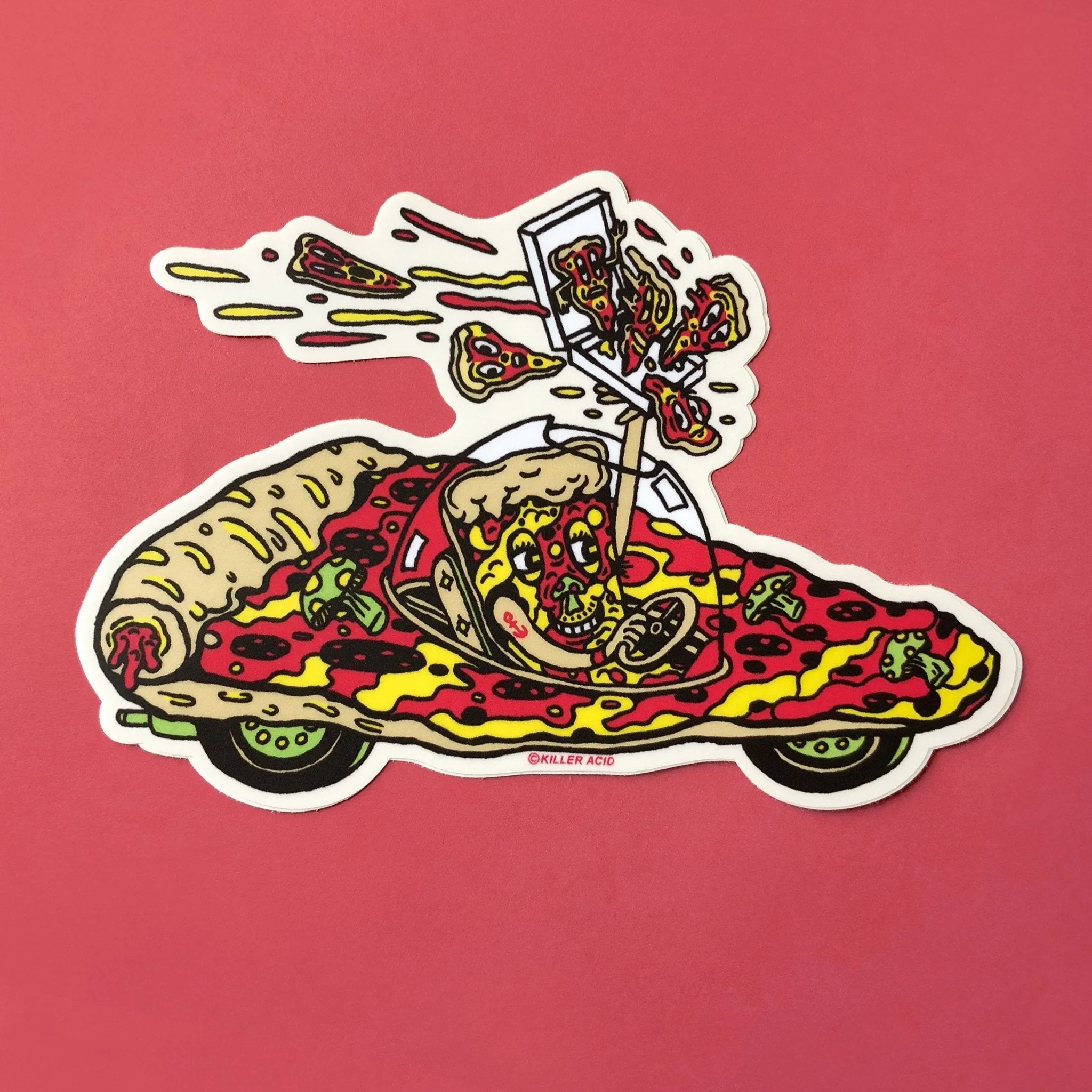 Pizza Car Sticker