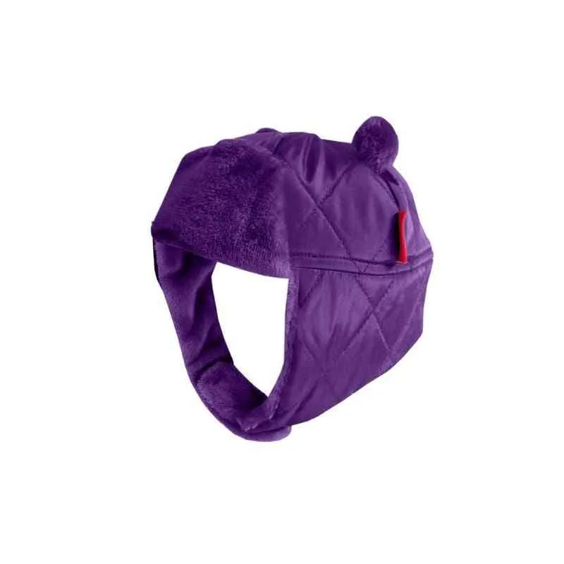 Quilted Bomber Hat - Purple