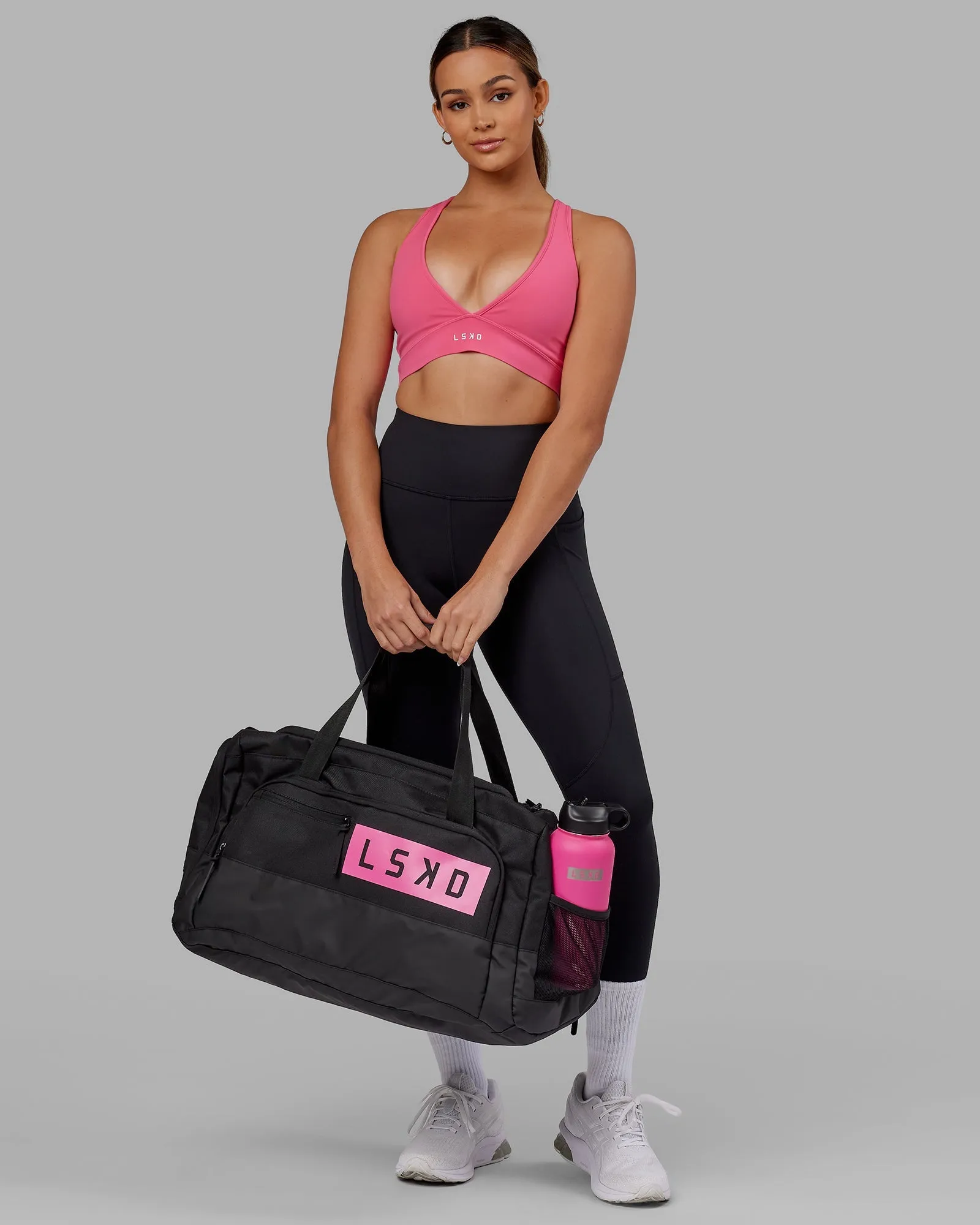 Rep Duffle Bag 50L - Black-Flamingo