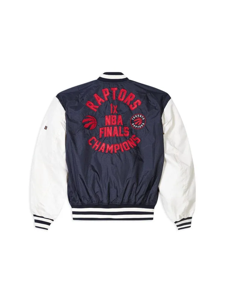 TORONTO RAPTORS X ALPHA X NEW ERA L-2B BOMBER JACKET