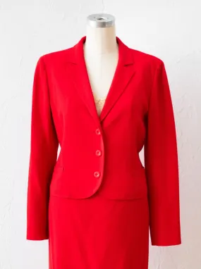 Vintage Valentino Cherry Red Blazer M