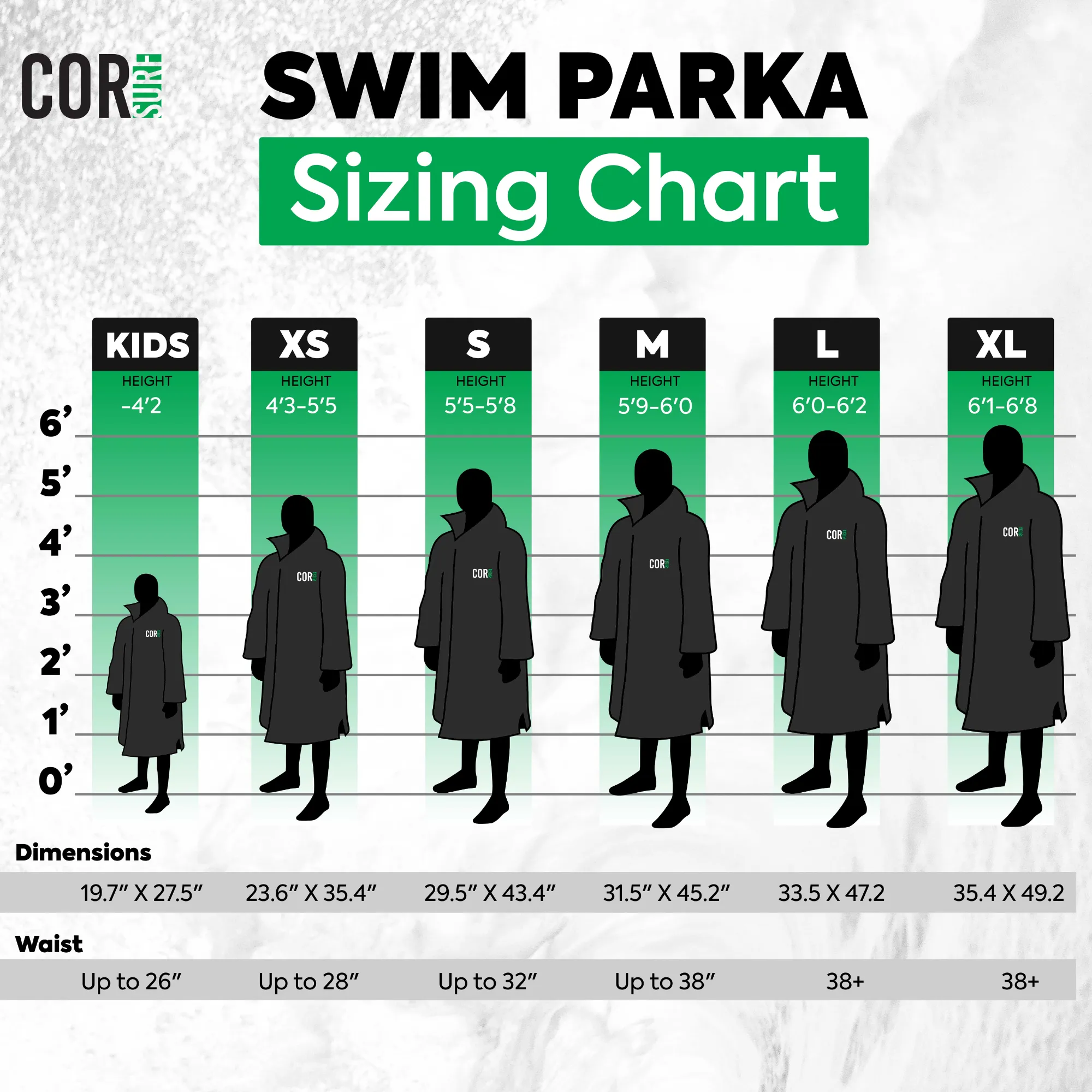 Waterproof Swim Parka (COR Green)