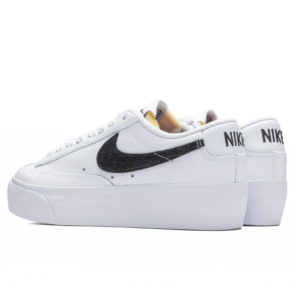 Women's Blazer Low Platform - White/Black/Natural