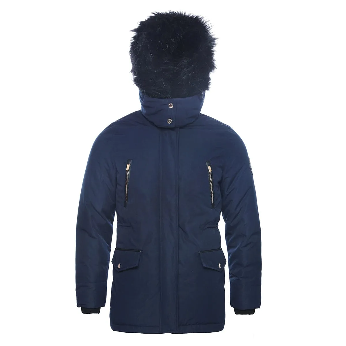 Women's Parka Jacket with Faux Fur Hood