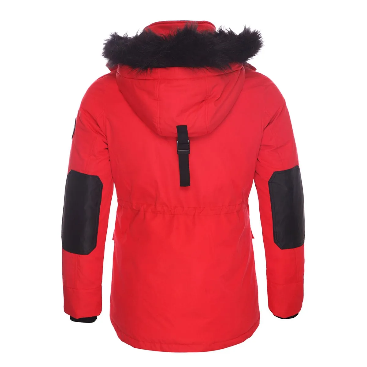 Women's Parka Jacket with Faux Fur Hood