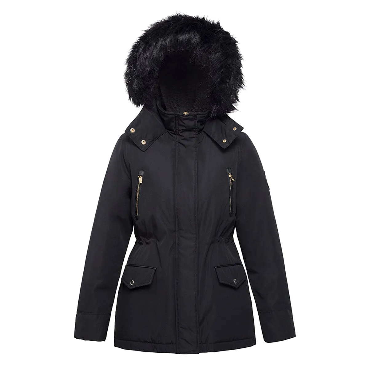 Women's Parka Jacket with Faux Fur Hood