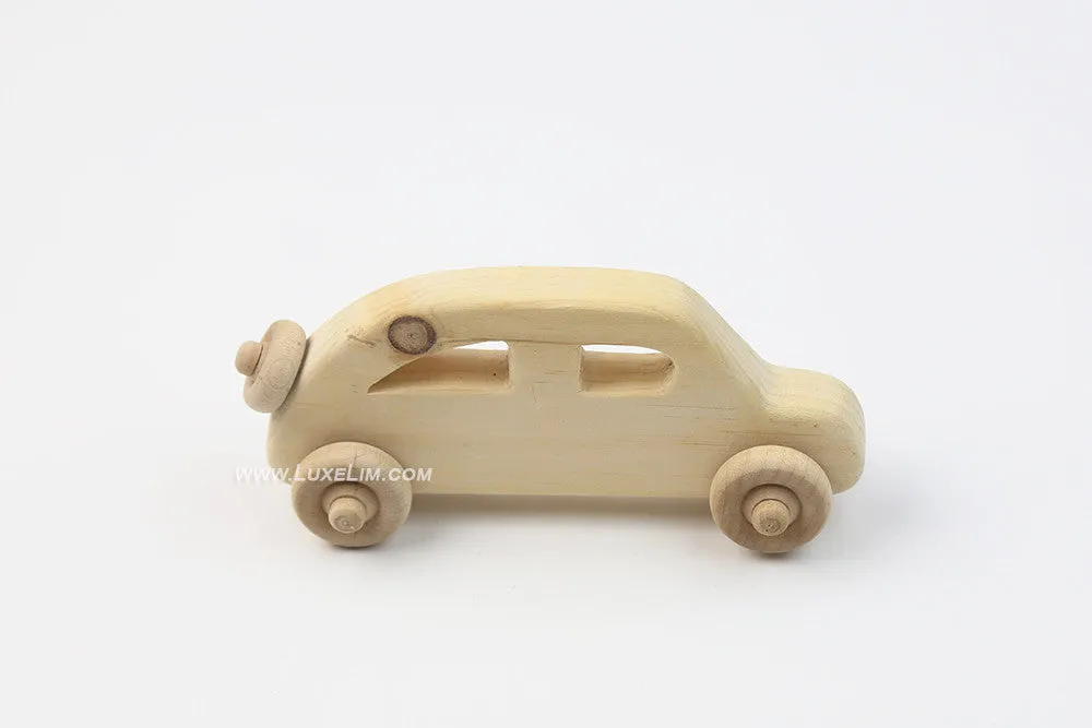 Wooden toy car