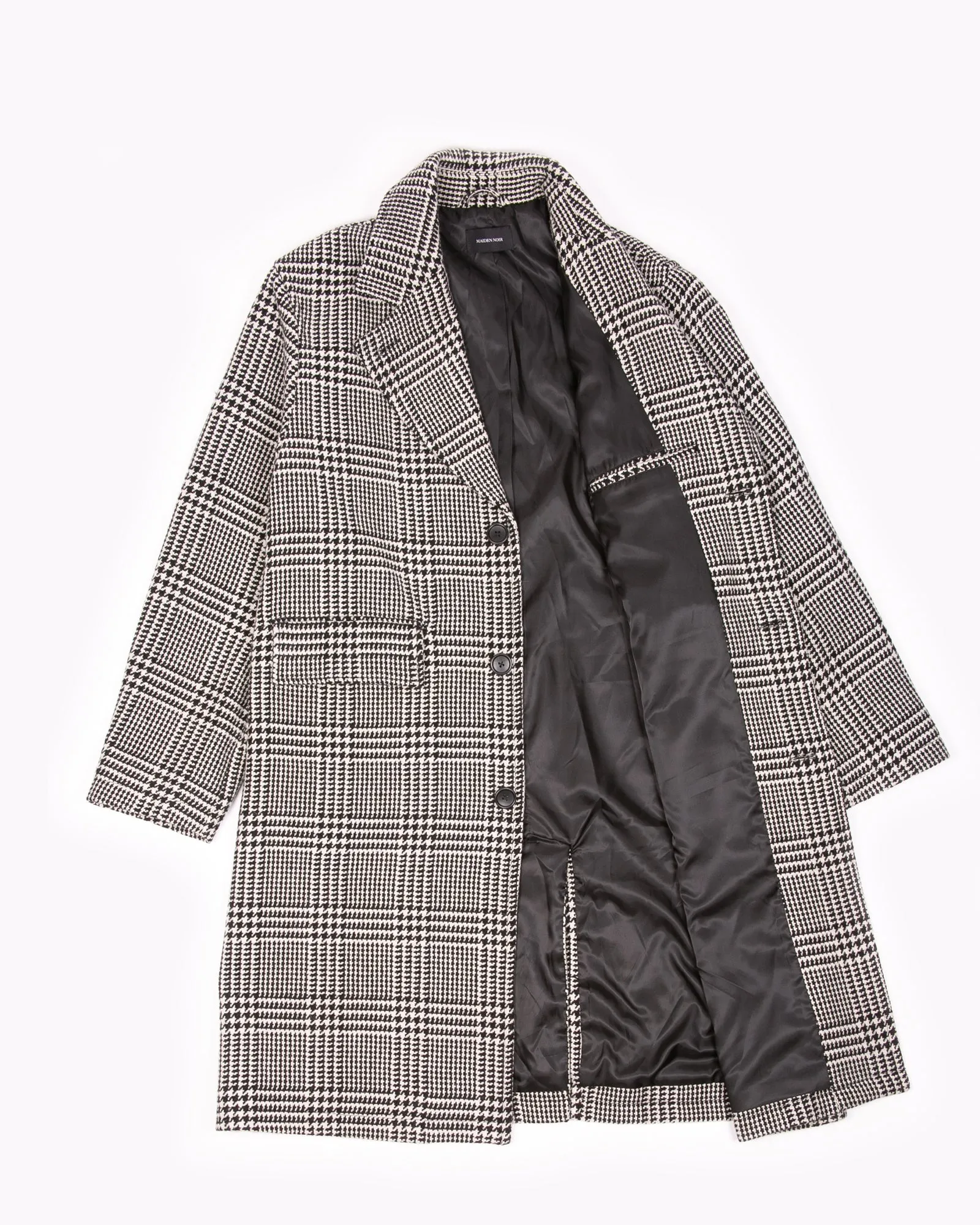 Wool Overcoat - Glen Plaid