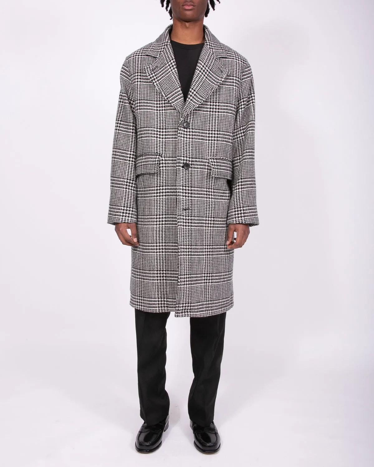 Wool Overcoat - Glen Plaid