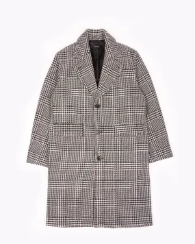 Wool Overcoat - Glen Plaid