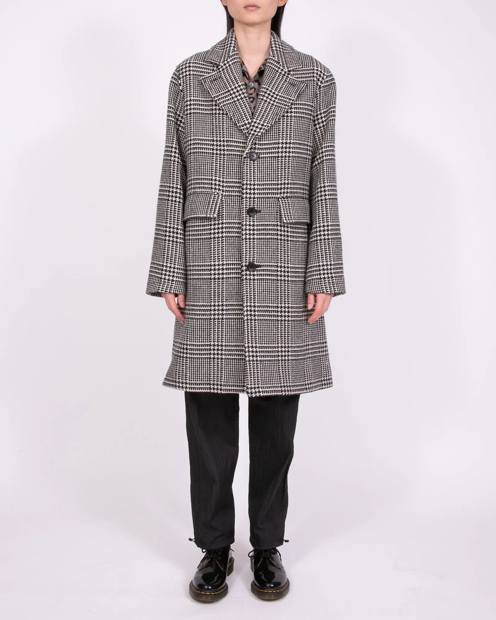 Wool Overcoat - Glen Plaid